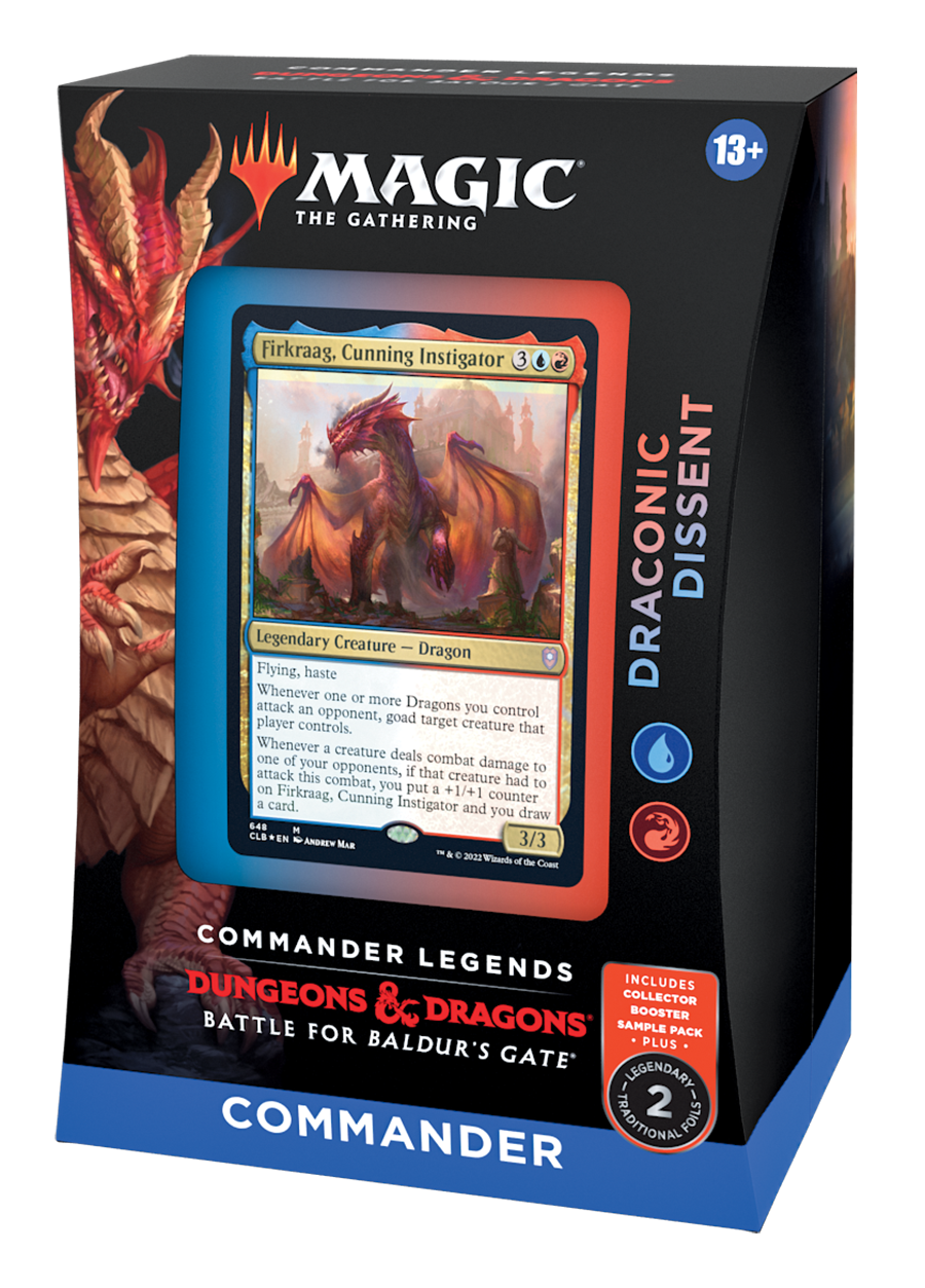 Magic - Commander Legends: Battle For Baldur’s Gate - Draconic Dissent (Blue/Red) - Commander Deck