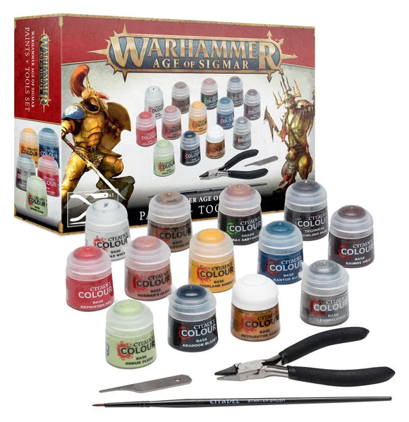 Warhammer - Age Of Sigmar Paints & Tools Set
