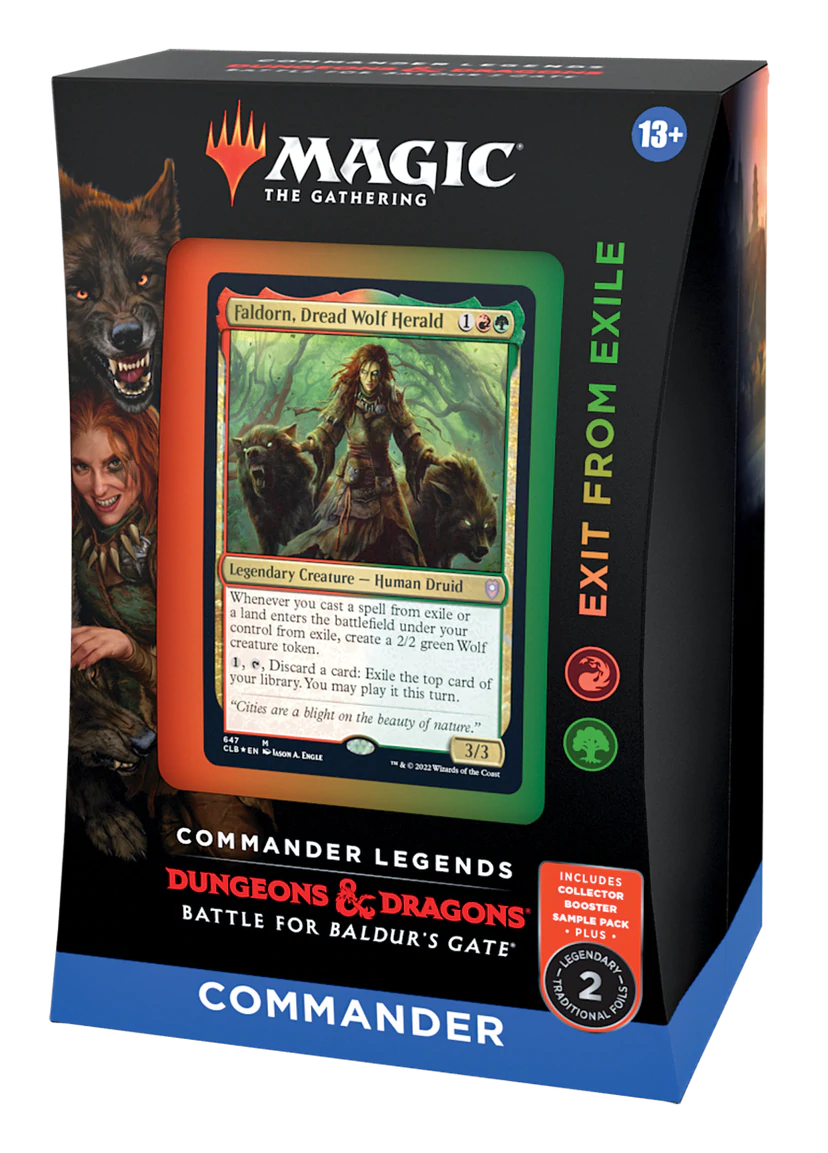 Magic - Commander Legends: Battle For Baldur’s Gate - Exit From Exile (Red/Green) - Commander Deck