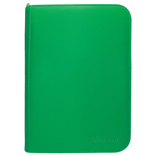 Ultra Pro - 4 Pocket Zippered - Green - PRO Binder (160)