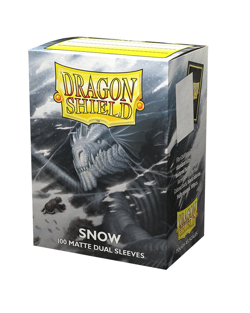 Dragon Shield - Standard Dual Matte Sleeves - Snow (100)