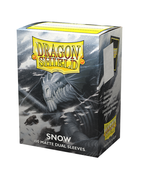 Dragon Shield - Standard Dual Matte Sleeves - Snow (100)